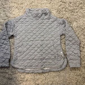 Jones New York Sport Gray Quilted Pullover Size M